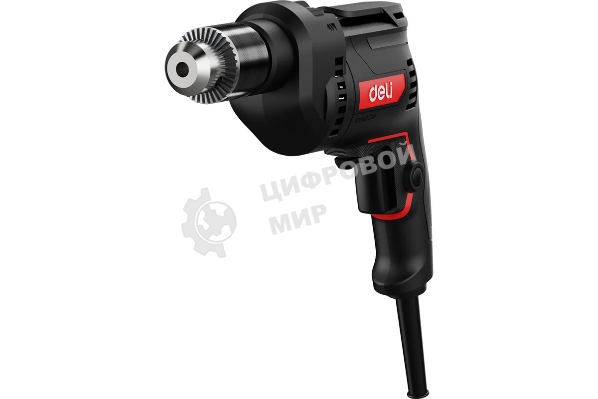 Дрель Deli DE-CZ13-1E, 680Вт, сетевая, ударная