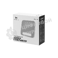 Радиобудильник Harper HCLK-2060 белый/серый - белый led