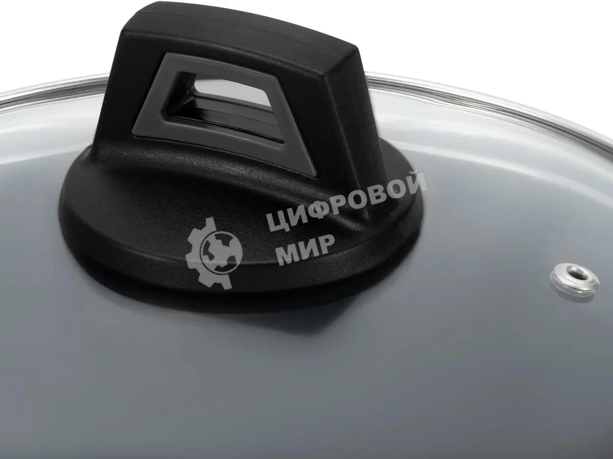 Кастрюля Polaris Graphit 24C, 4 л, с крышкой, темно-серый