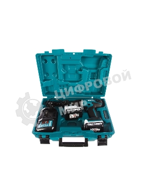 Дрель-шуруповерт Makita DF347DWE, 14,4 В, 1,5 Ач, 30 Нм, щеточный