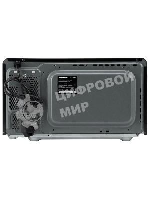 Микроволновая печь Hyundai HYM-D2074 черный/серебристый, 20 л, 700 Вт, переключатели - кнопки, поворотный механизм