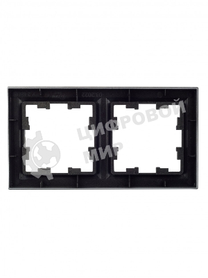 Рамка 2-местная IEK BRITE РУ-2-БрШ шампань