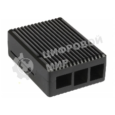 Корпус Qumo, Aluminum Case, Raspberry Pi 4B, черный (RS017)