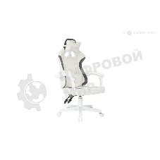 Кресло игровое Knight Wolf WH молочный/серый крестов. пластик пластик белый