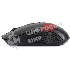 Мышь беспроводная Oklick 310MW черный/красный, 3200 dpi, радиоканал, USB, кнопки - 4