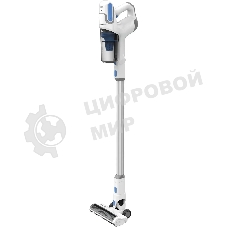 Пылесос вертикальный Coolfort CF-3006 белый/голубой, питание от аккумулятора, 130 вт, уборка сухая, пылесборник 0.5 л, работа от АКБ max 30 мин.
