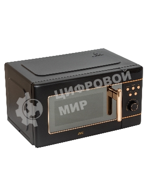 Микроволновая печь JVC JK-MW270D черный, 20 л, 700 Вт, переключатели - кнопки, поворотный механизм