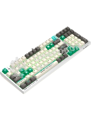 Клавиатура проводная A4Tech Bloody S98 Pixels Green USB белый/бежевый