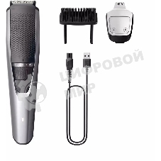 Триммер Philips Series 3000 BT3239/15, 5Вт, серебристый/серый