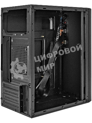 Компьютерный корпус Minitower ExeGate BAA-308-UNS400 (mATX, БП UNS400 с вент. 12см, 2хUSB, HD Audio, черный)