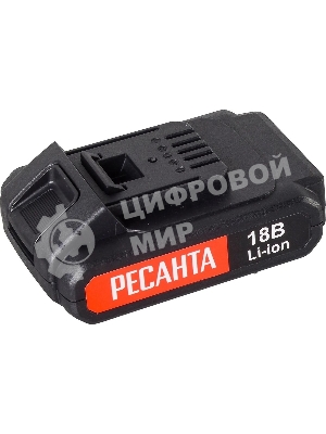Дрель-шуруповерт Ресанта ДА-50Л2-18А, 18 В, 2 Ач, 50 Нм, щеточный