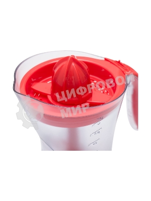 Соковыжималка Galaxy GL 0852 красный/прозрачный, цитрусовая, 50 Вт, 1000 мл, механическое