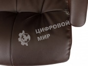 Кресло руководителя Бюрократ CH-824MSG-BF коричневый, эко.кожа/ткань, крестов. пластик, подст. для ног