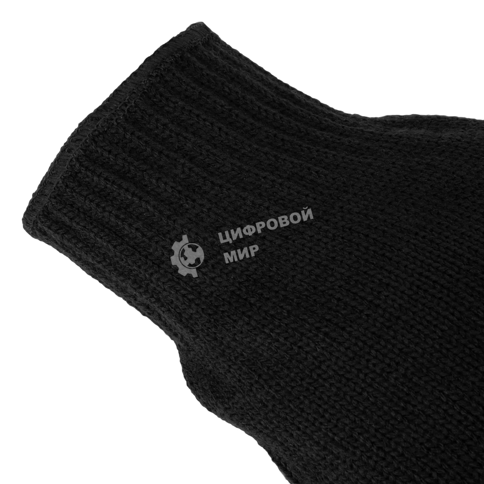 Перчатки трикотажные Сибртех акрил, усиленные, ПВХ-гель Протектор, черный, 10 класс