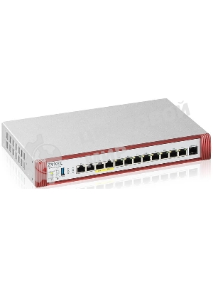 Межсетевой экран Zyxel USG FLEX 500H, Rack, 2xRJ-45: 1/2.5G (LAN/WAN), 2xRJ-45: 1/2.5G PoE+ (LAN/WAN), 8xRJ-45: 1G (LAN/WAN), 1xUSB3.0 **