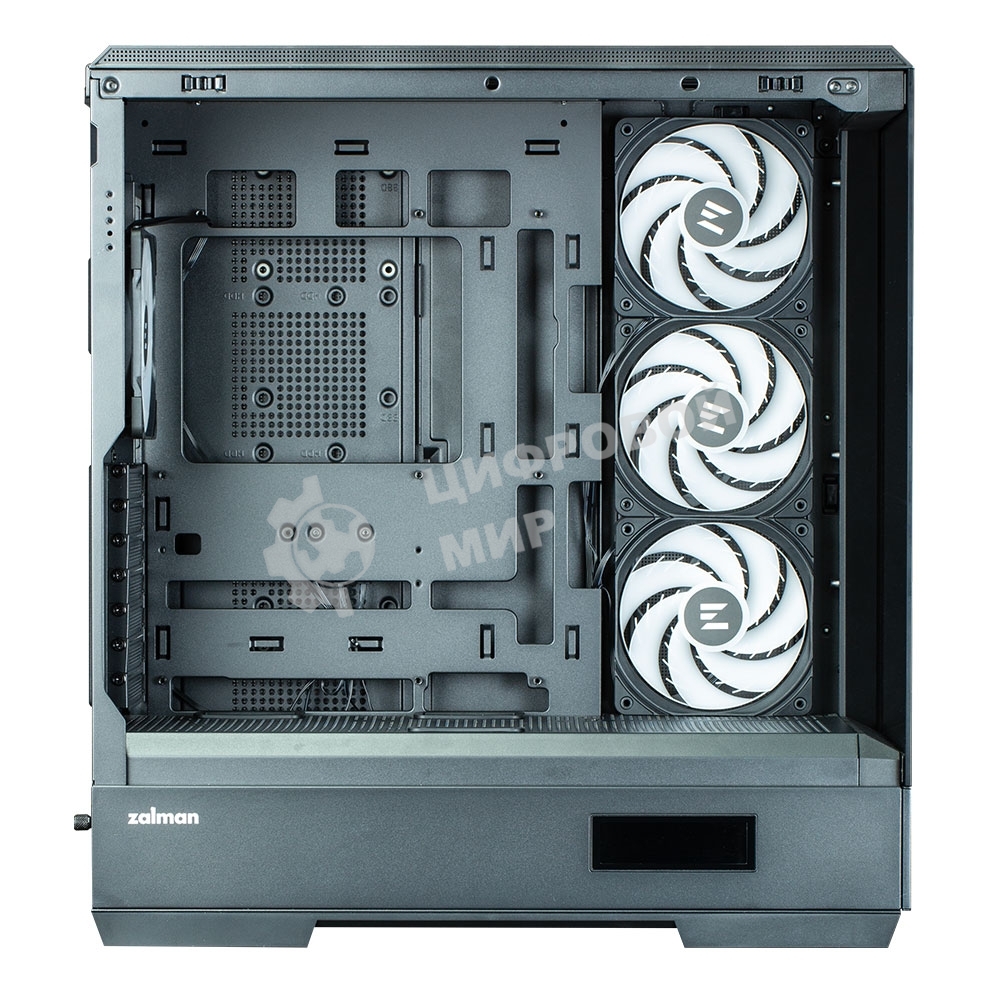 Компьютерный корпус ZALMAN P50 DS, ATX, черный, WINDOW, 2x3.5