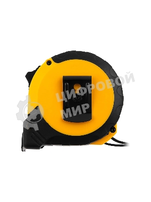 Рулетка Denzel 8м х 25мм, двухкомп. корпус, кнопка-пауза