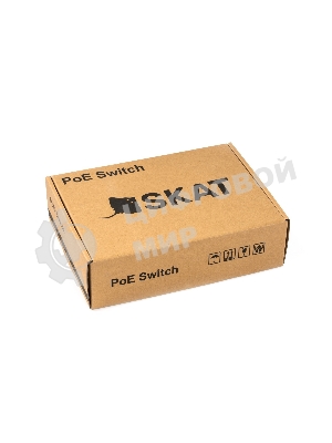 Коммутатор SKAT PoE-8E-2G v.2 PoE Plus 120Вт порты: 8-Ethernet 2-Uplink