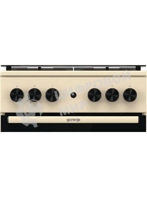 Плита газовая Gorenje GG5A21BEF бежевый, конфорок 4 газовых, духовка 70 л, 50 см x 85 см x 59.4 см