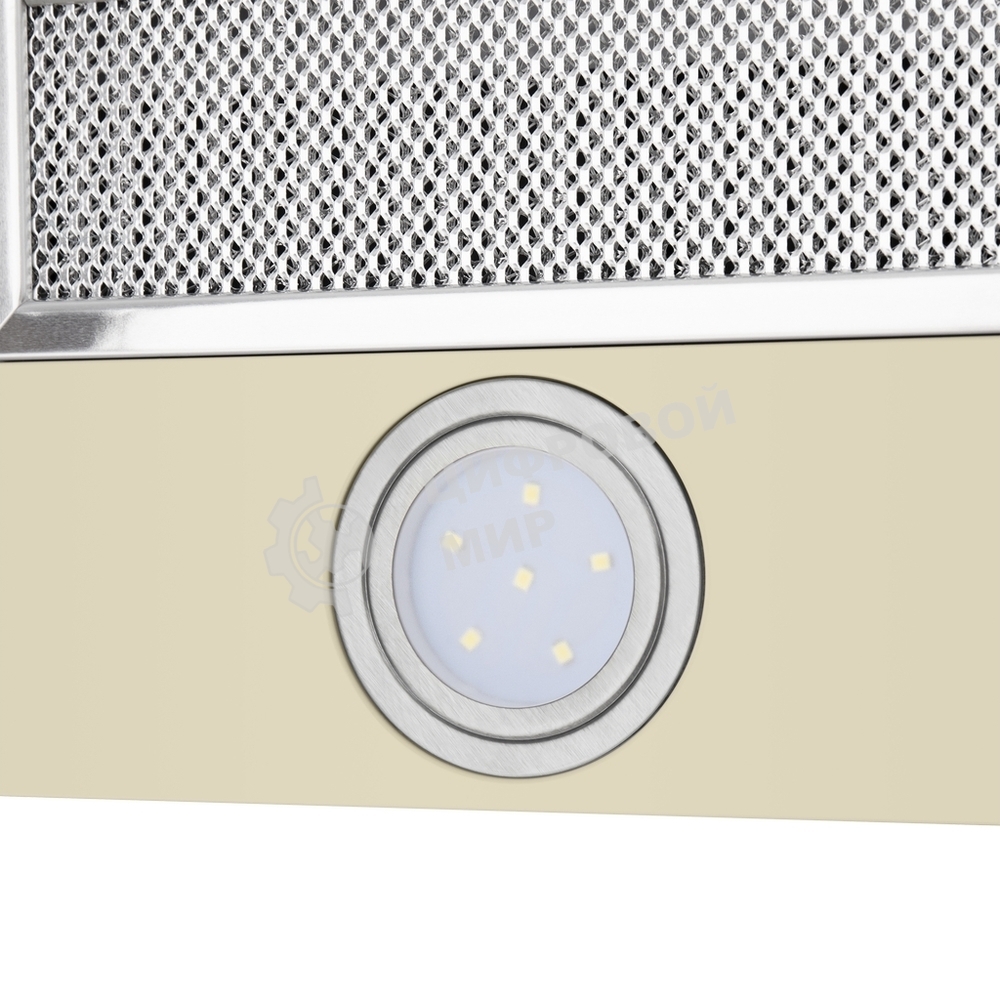 Вытяжка встраиваемая Maunfeld VS Fast Glass 60 бежевый, 60 см, 850 куб. м/ч, 47 дБ