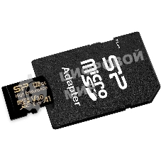 Флеш карта Silicon Power Elite microSDXC 128Gb SP128GbSTXDV3V1HSP + adapter