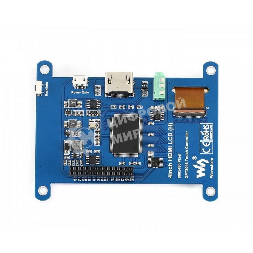 Резистивный сенсорный дисплей без корпуса ACD18-RA613 Waveshare 4