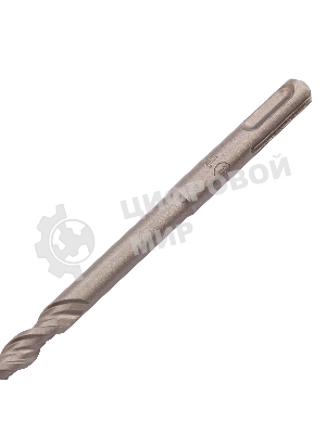 Бур по бетону Denzel двойная спираль, Cobalt W-tip, 10x600 мм, SDS PLUS