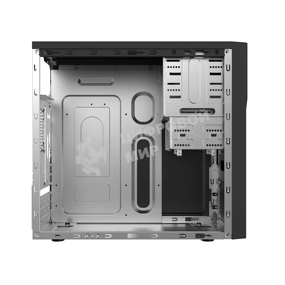 Компьютерный корпус с блоком питания 450Вт. Case Foxline mATX, 450W, 2xUSB 3.0, 2xUSB 2.0, powercord