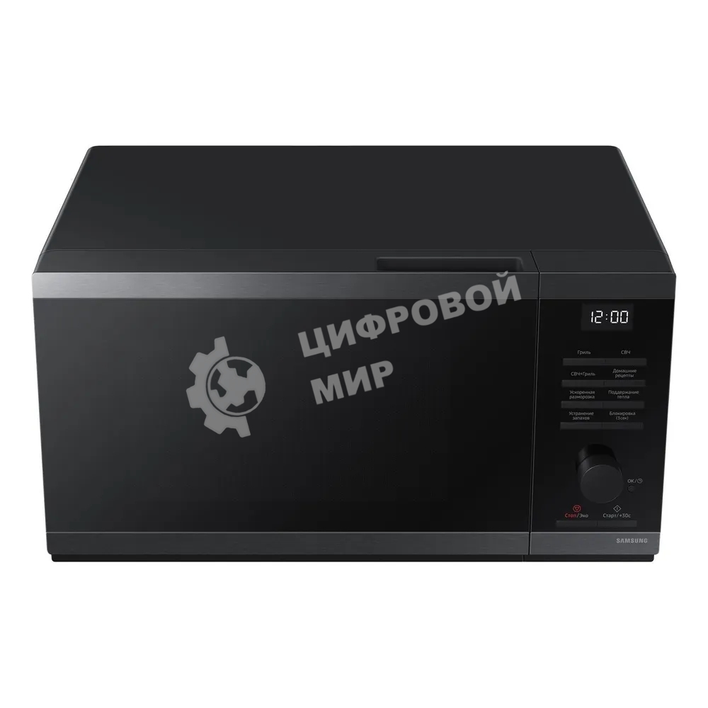 Микроволновая печь Samsung MG23DG4524AGBW черный, 23 л, 800 Вт, переключатели - кнопки, поворотный механизм