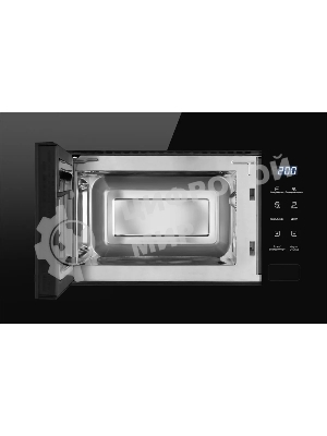 Микроволновая печь встраиваемая Weissgauff HMT-206 Compact Grill черный, 20 л, 700 Вт, переключатели - сенсор