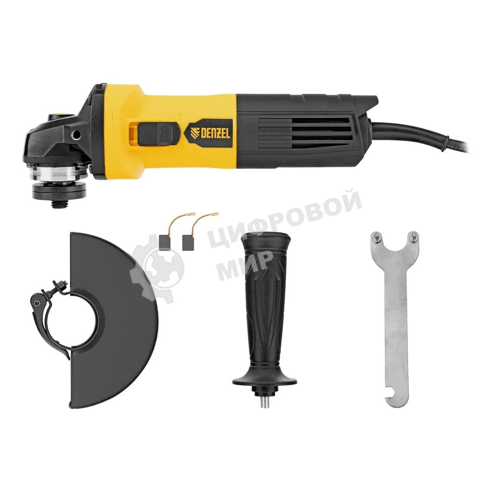Угловая шлифовальная машина Denzel AGL125-900, 900 Вт, 125мм, 11000 об/мин