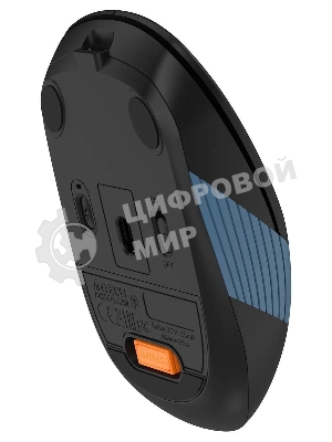 Мышь беспроводная A4Tech Fstyler FB10C черный/синий, 2000 dpi, радиоканал, Bluetooth, USB, кнопки - 4