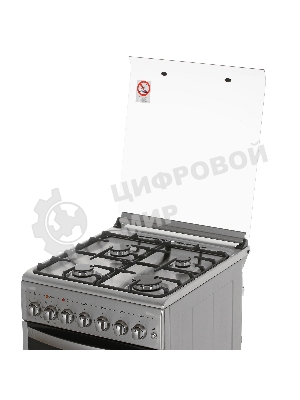 Плита комбинированная Gefest ПГЭ 5102-03 0027 серый, конфорок 4 шт, духовка 55 л, 50 см x 85 см x 58.5 см