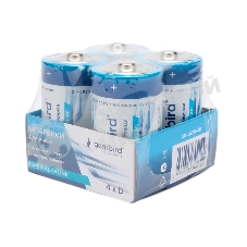 Батарейки щелочные/алкалиновые Gembird Gb-LR20-4B, тип D(LR20), 4шт, коробка