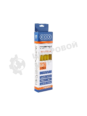 Стержни клеевые EDGE by PATRIOT 11x200 мм желтые, упаковка 10 шт