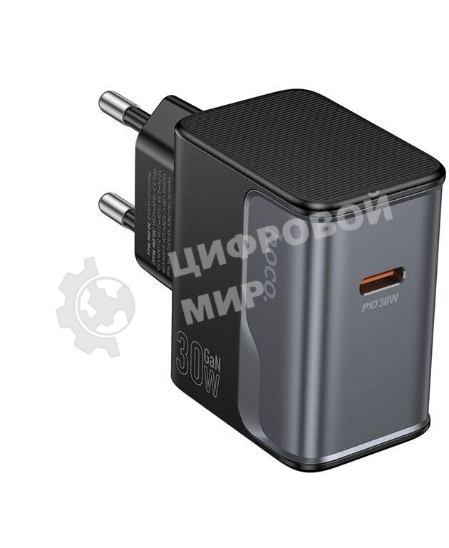 Сетевое зарядное устройство HOCO CS72A 1Type-C PD30W Midnight черный
