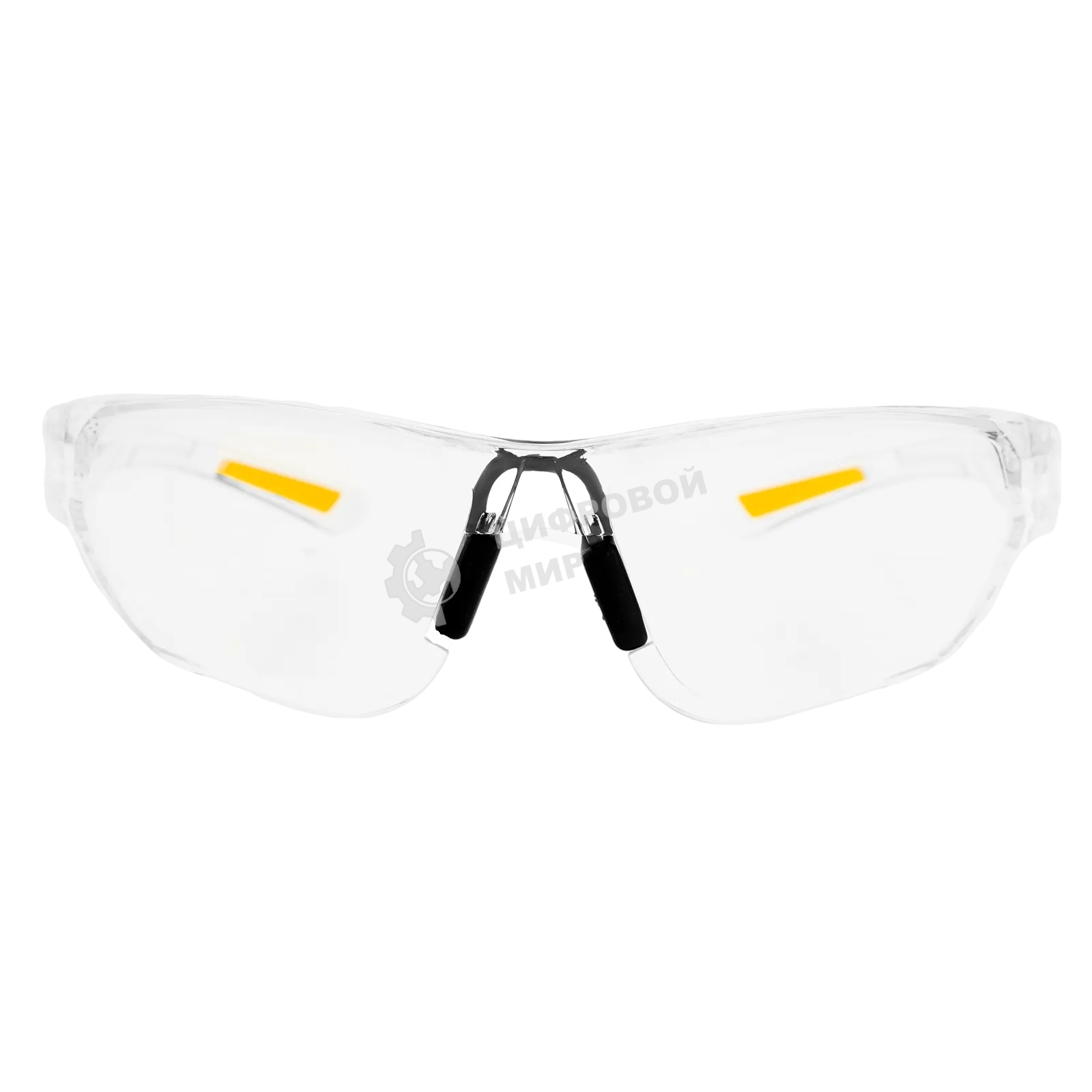 Очки защитные Denzel открытые, поликарбонатные, прозрачная линза