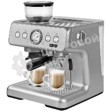 Кофемашина автоматическая Rondell 1105-RE-01 серебристый, исп. кофе - зерновой, 2.8 л, 1550 Вт, 15 Бар.