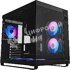 Компьютерный корпус Ocypus Iota C70 BK ARGB ATX/win/black/6 ARGB fans/no PSU/Tempered Glass