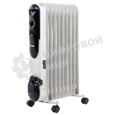 Обогреватель масляный MTX OCH-2000, белый, 2000 Вт, 20 м2, термостат