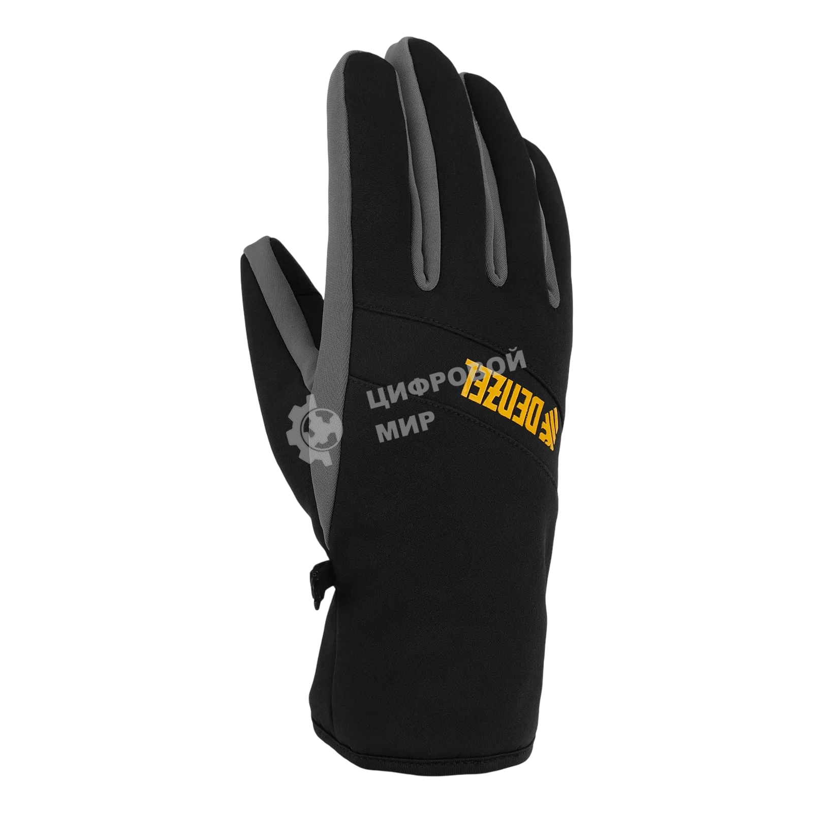 Перчатки универсальные Denzel 68089 двойные, работа с сенсорным экраном, размер 8