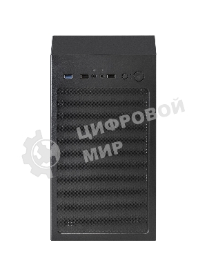 Компьютерный корпус Miditower ExeGate EVO-8243-NPX700 (ATX, БП 700NPX с вент 12 см, 2хUSB+1хUSB 3.0, черный, 3 вент. с RGb подсветкой, боковая панель - закаленное стекло)
