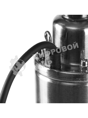 Насос скважинный винтовой 1000Вт, производительность 50л/мин, СТАВР 4-НСВ-105/1000, высота подъема 105м, давление 10.5 бар, глубина погружения 70м, максимальный размер частиц 2мм, внешний диаметр (с кожухом) 99мм, диаметр выходного патрубка G 1', длина кабеля 20м.