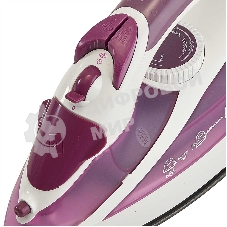 Утюг ВАСИЛИСА У3-2000 белый с сиреневым (2000 Вт. Тефлоновое покрытие подошвы. Индикатор нагрева утюга. Терморегулятор. 3 режима: сухое глажение, отпаривание, разбрызгивание воды. Возмож-ть регулировки степени отпаривания/вертикального отпаривания. Парово