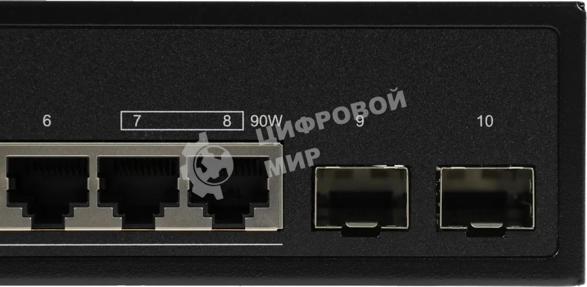 Коммутатор D-Link DGS-1100-10MPPV2/A 8G 2SFP 8PoE+ настраиваемый
