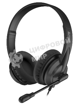 Гарнитура A4Tech HU-10 чёрный, проводная