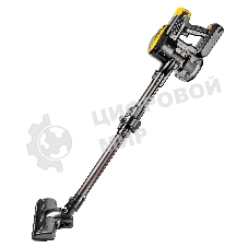 Пылесос вертикальный Brayer BR4273 серый/желтый, питание от аккумулятора, 350 Вт, уборка сухая, пылесборник 0,8 л