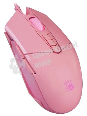 Мышь проводная A4Tech Bloody P91s розовый, 8000 dpi, USB, кнопки - 8