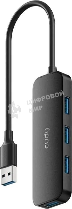 USB-концентратор CUDY UH40A, USB-A, USB 3.0, USB
