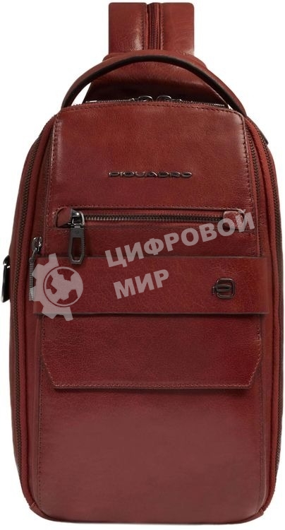 Рюкзак слинг мужской Piquadro Solm CA7028S141/CU табачный кожа